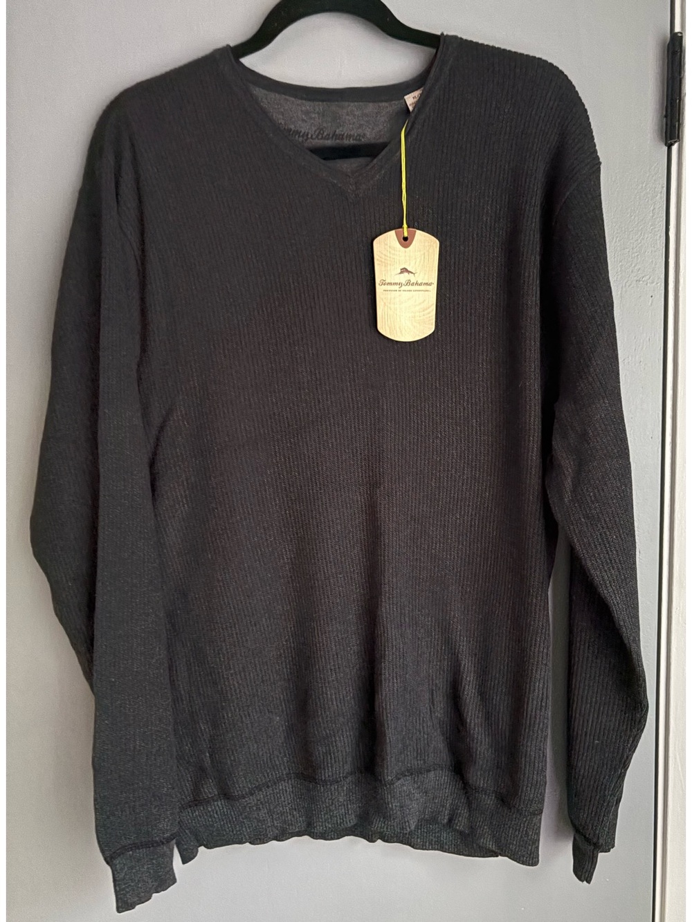 Tommy Bahama  V-Neck Waffle Knit Sweater